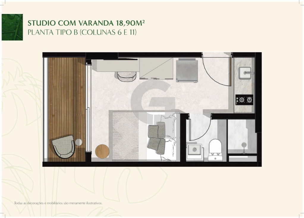 Apartamento, 1 quarto, 18 m² - Foto 11