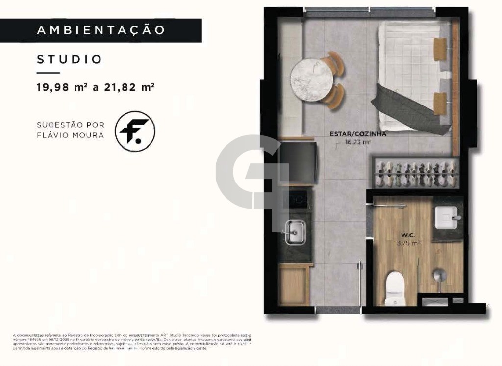 Apartamento, 1 quarto, 21 m² - Foto 8