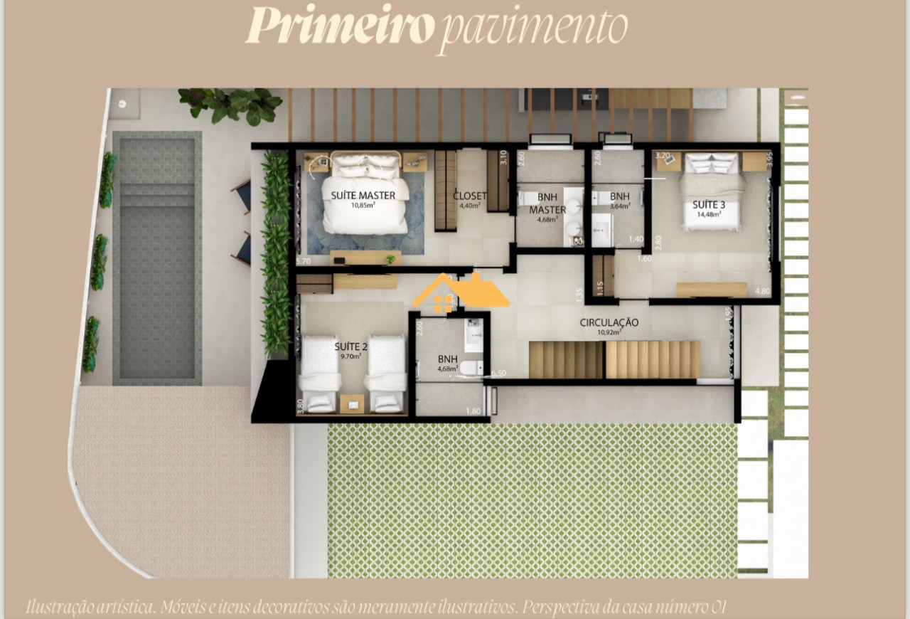 Casa de Condomínio, 5 quartos - Foto 12