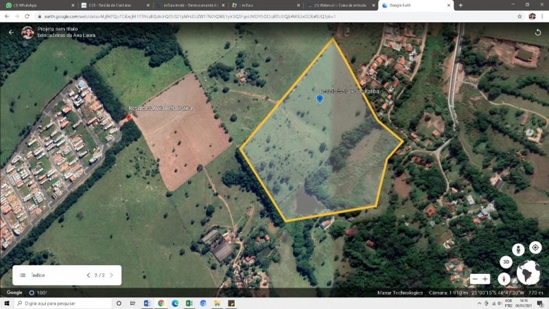 Área de 125.000,00 m² para construção de loteamento