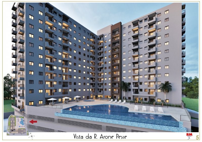 Lançamento de Apartamentos, 2 e 3 Dormitórios
