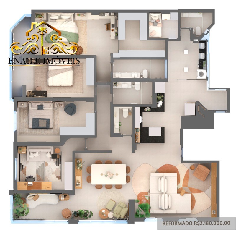 Apartamento residencial em rio de janeiro - rj, copacabana
