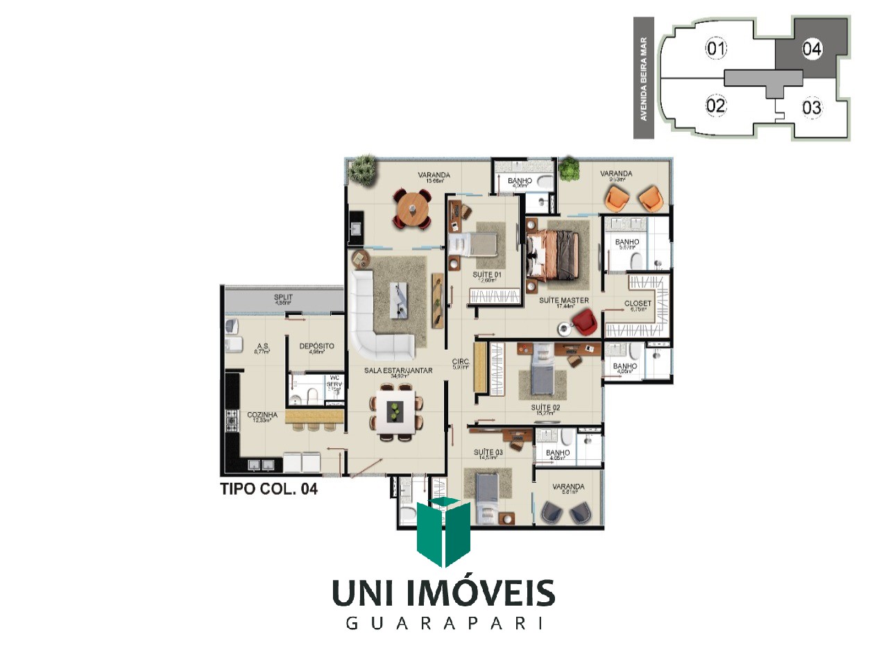 Apartamento, 4 quartos, 208 m² - Foto 43