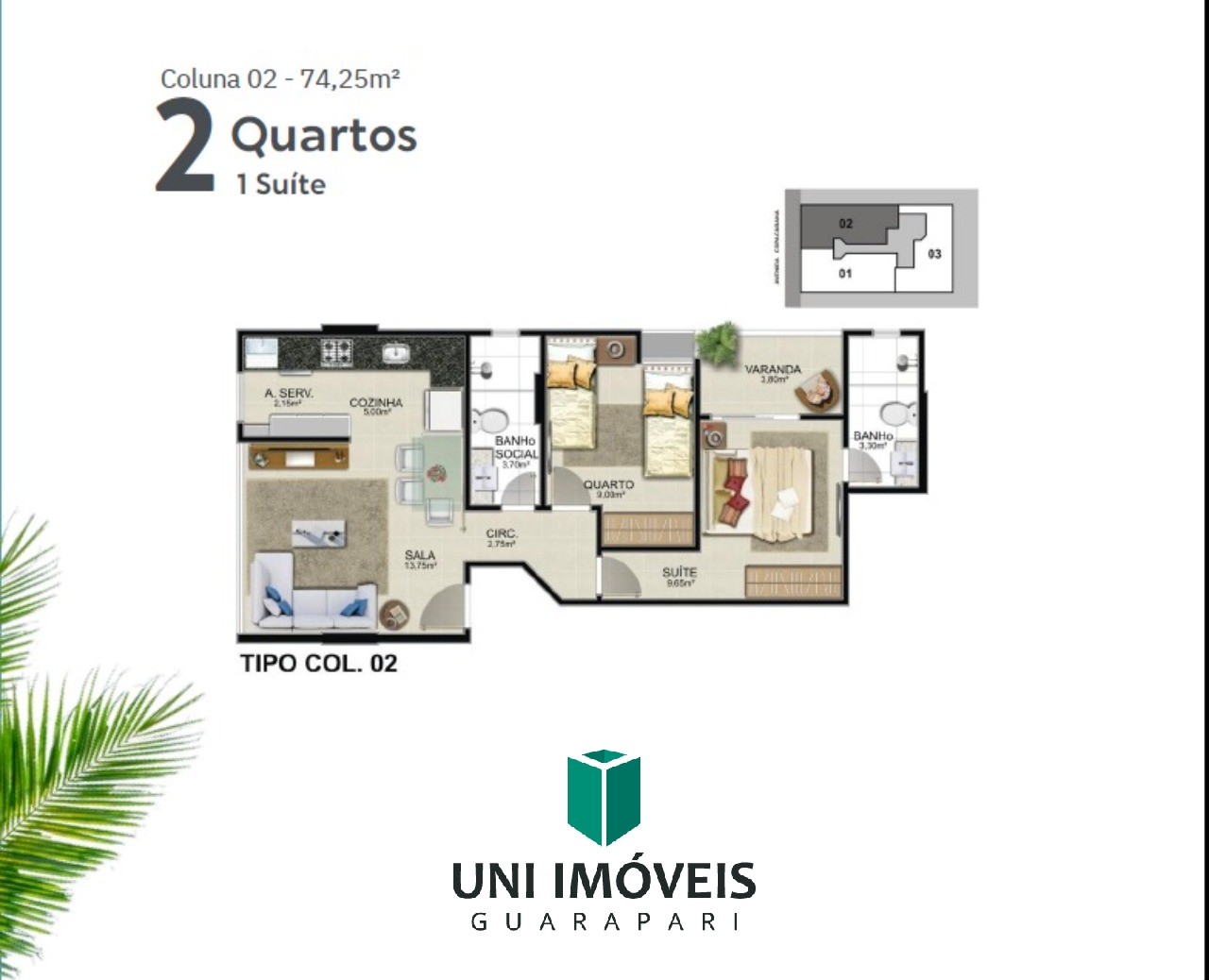 Apartamento, 2 quartos, 58 m² - Foto 7