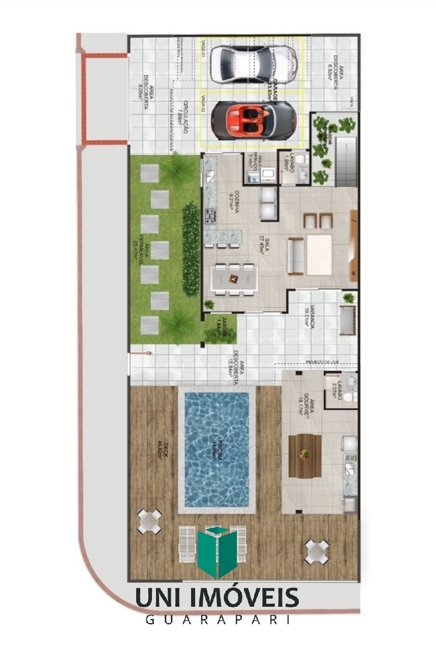Casa, 3 quartos, 179 m² - Foto 2