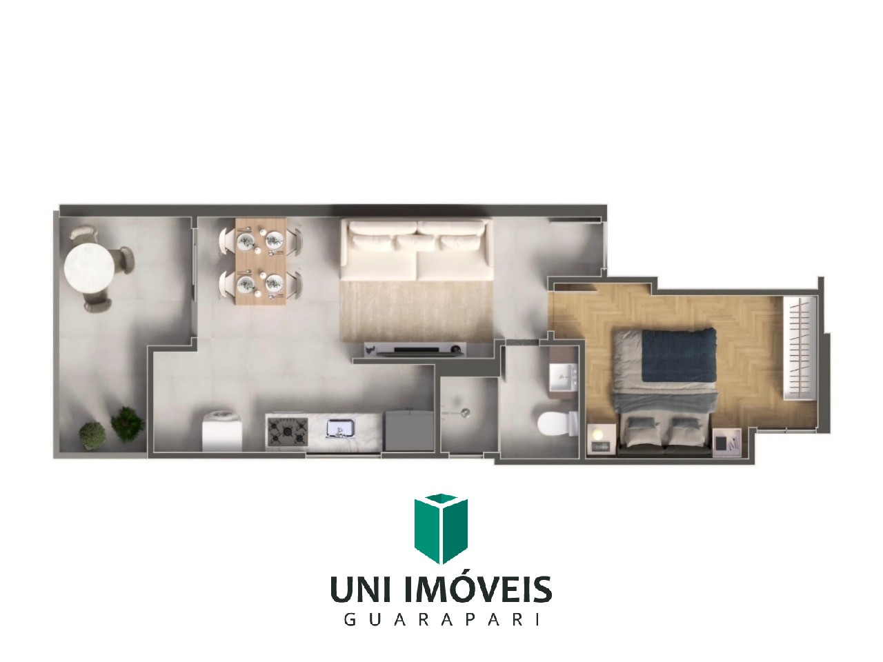 Apartamento, 1 quarto, 72 m² - Foto 2