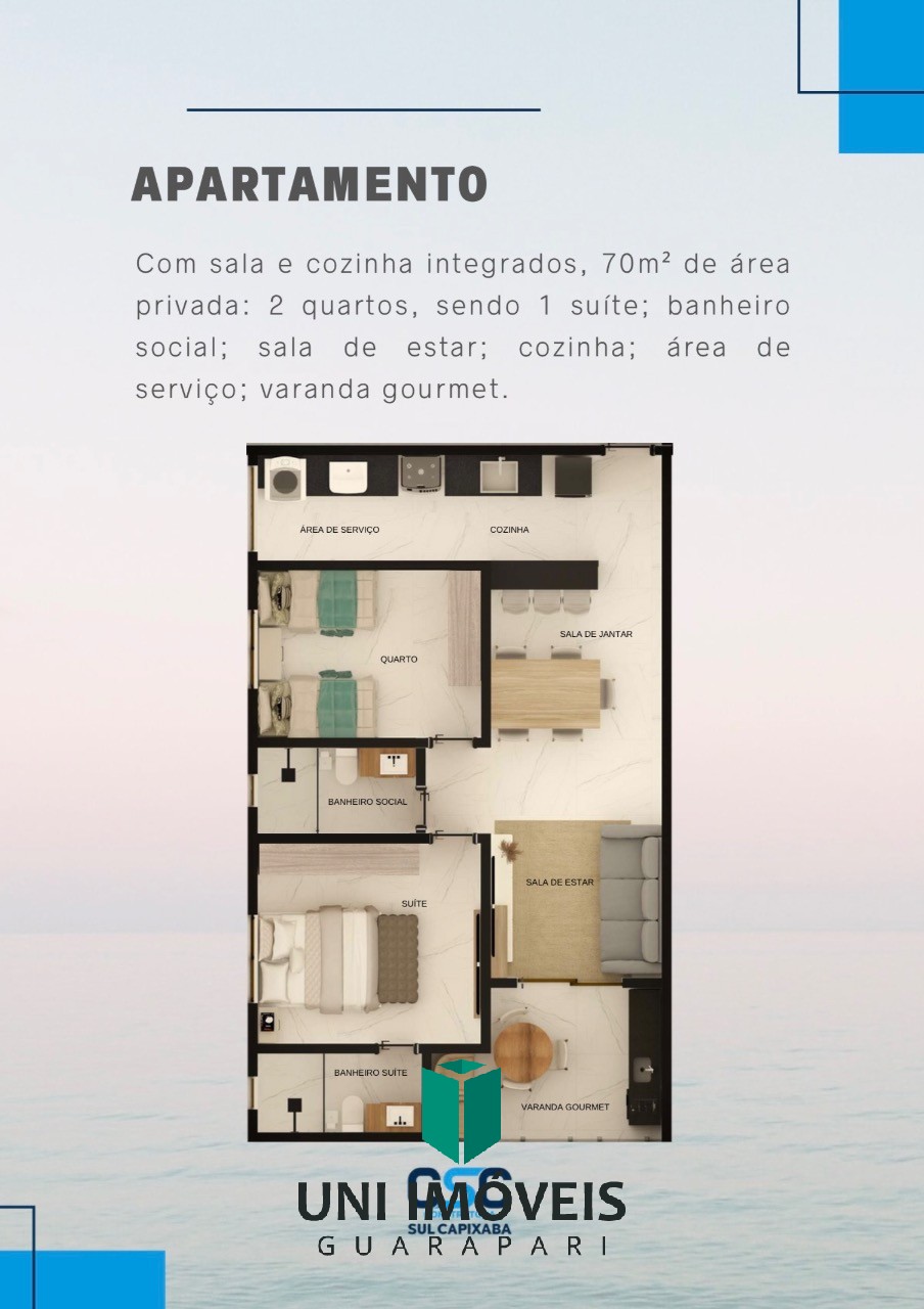 Apartamento, 2 quartos, 70 m² - Foto 2