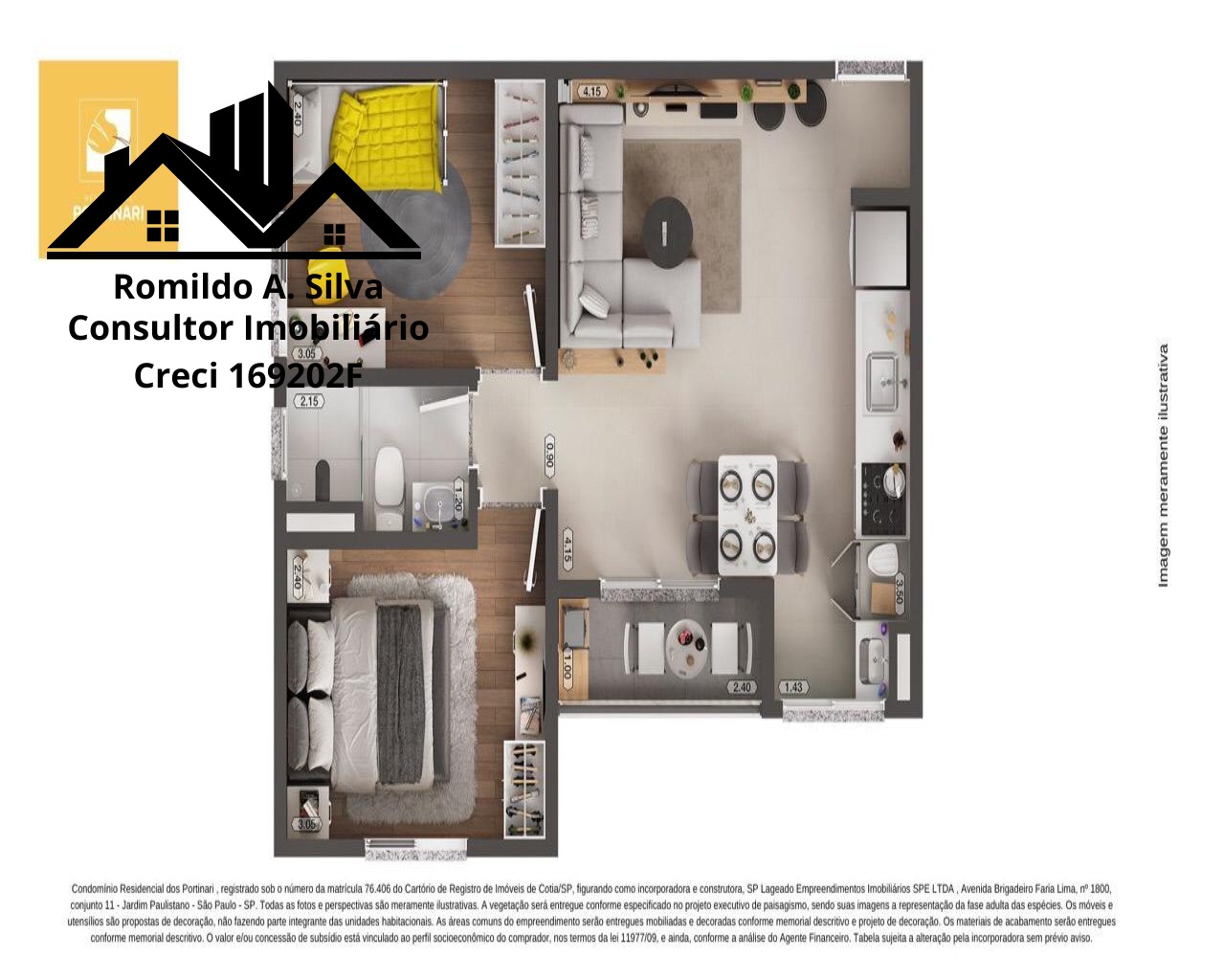 Apartamento residencial em cotia - sp, recanto vista alegre - foto 7