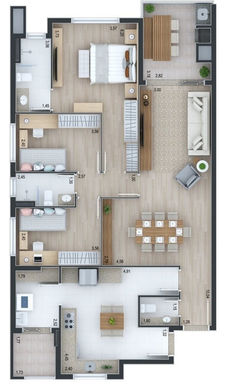Apartamento, 3 quartos, 125 m² - Foto 11