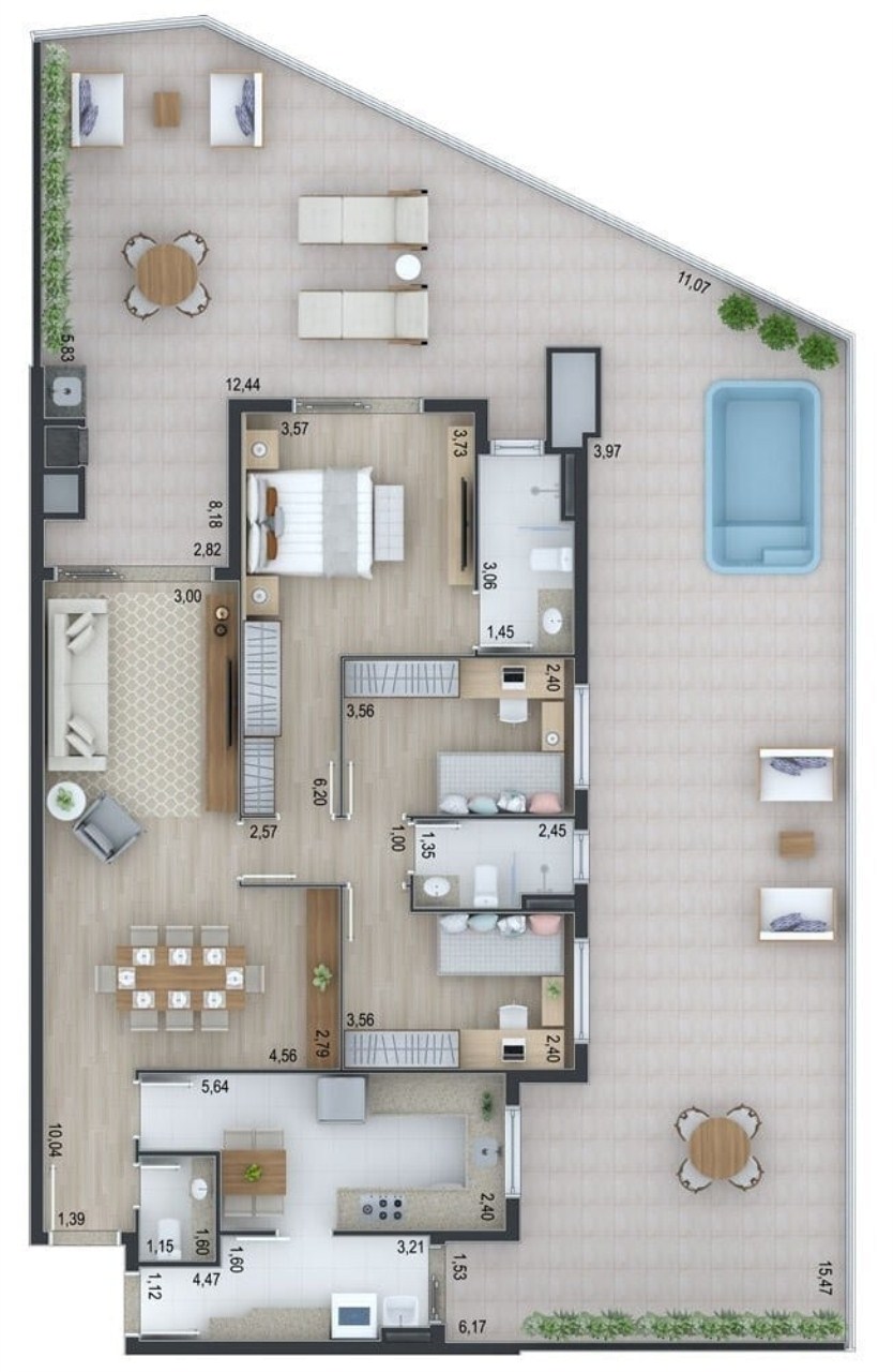 Apartamento, 3 quartos, 125 m² - Foto 14