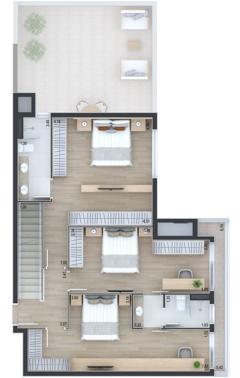 Apartamento, 3 quartos, 204 m² - Foto 22