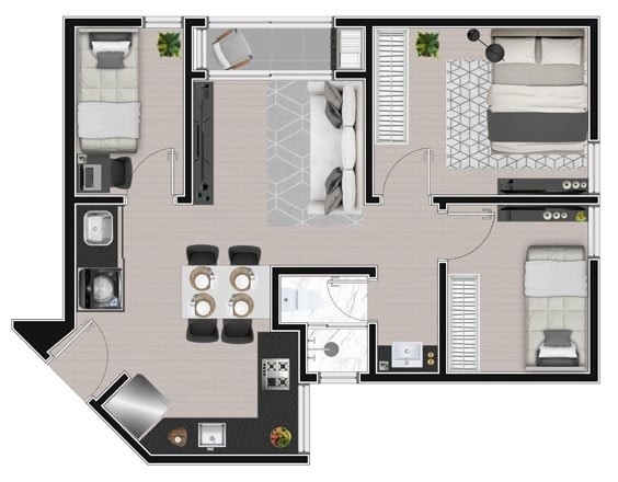 Apartamento, 2 quartos, 35 m² - Foto 15