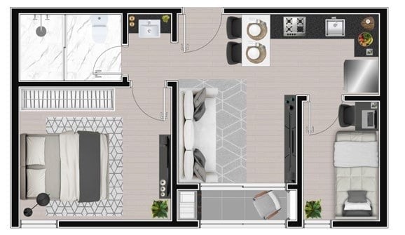 Apartamento, 2 quartos, 35 m² - Foto 13