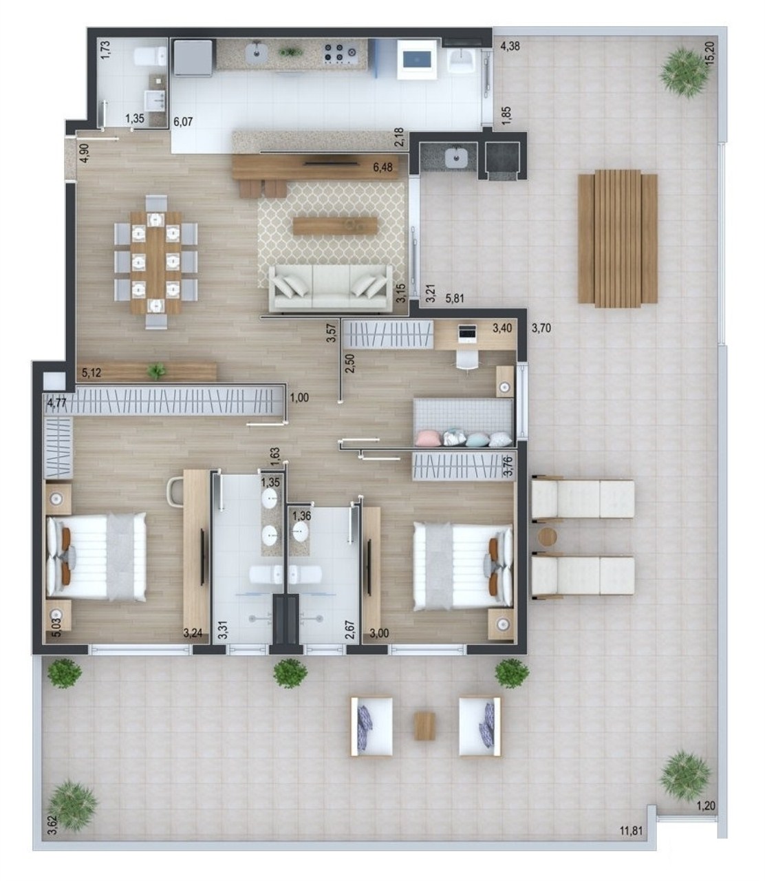 Apartamento à venda com 2 quartos, 116m² - Foto 18