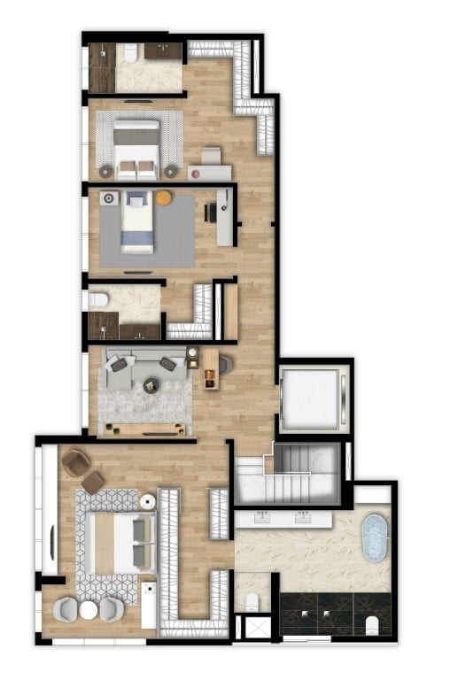 Apartamento, 2 quartos, 127 m² - Foto 72