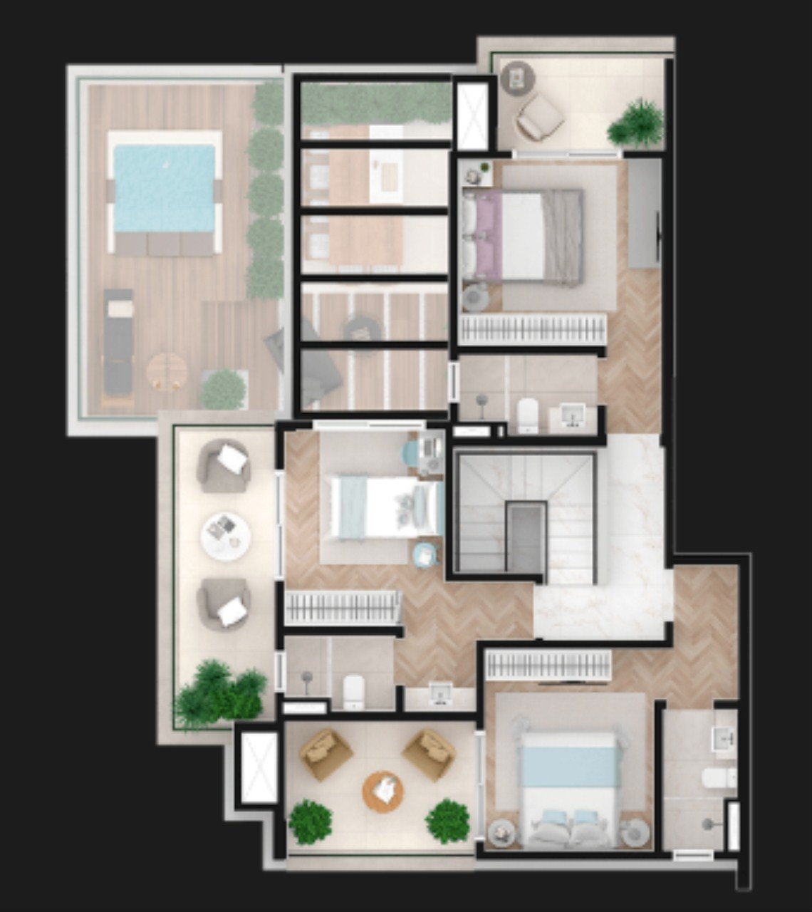 Cobertura, 2 quartos, 196 m² - Foto 41