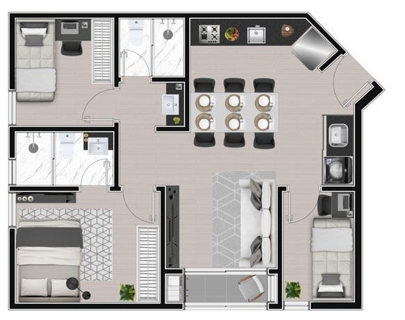 Apartamento, 2 quartos, 35 m² - Foto 16