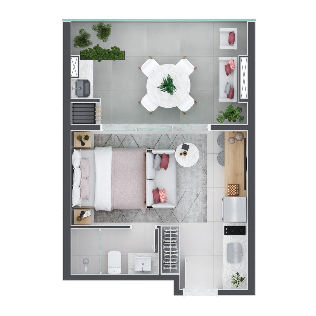 Apartamento, 1 quarto, 30 m² - Foto 27
