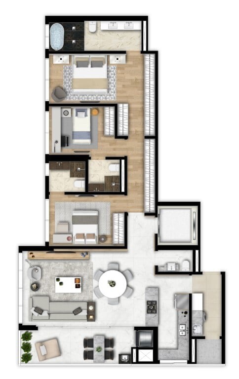 Apartamento, 2 quartos, 127 m² - Foto 59