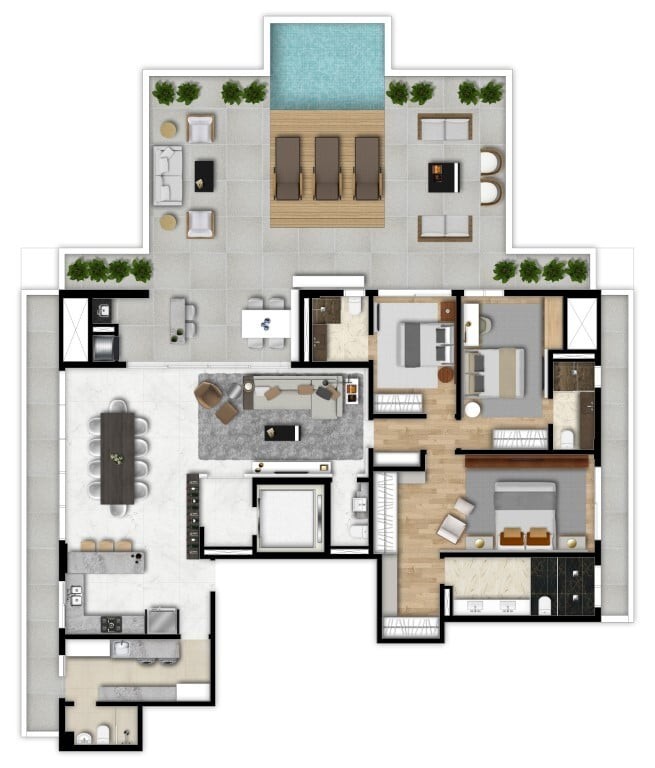 Apartamento, 2 quartos, 127 m² - Foto 60