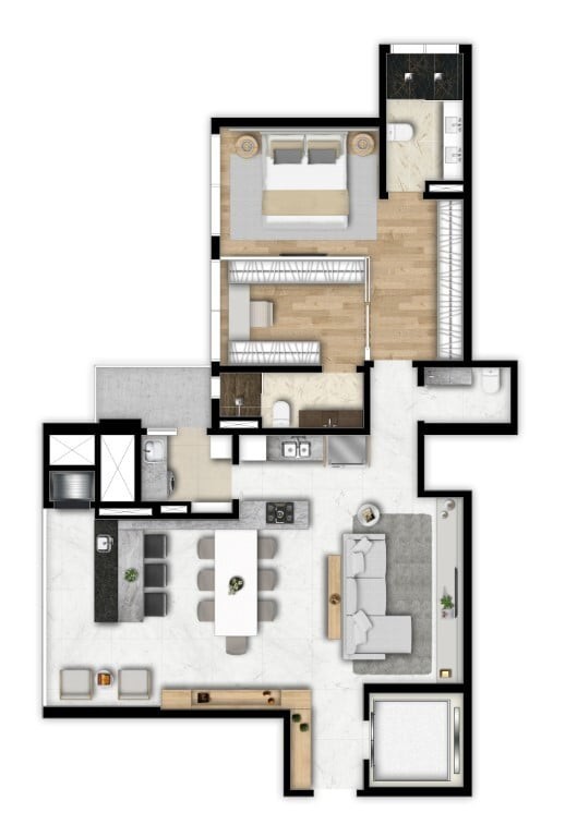 Apartamento, 2 quartos, 127 m² - Foto 57