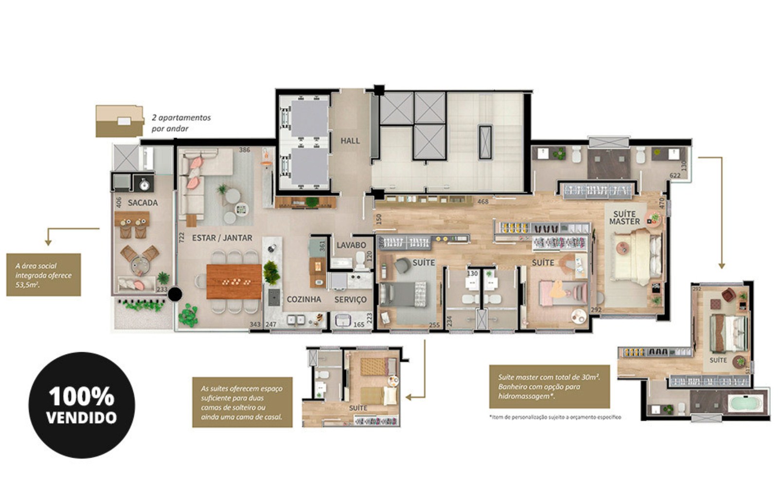 Apartamento, 3 quartos, 226 m² - Foto 23