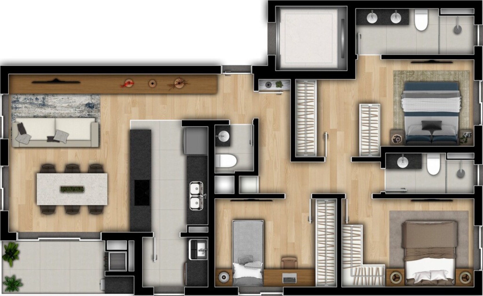 Apartamento, 2 quartos, 96 m² - Foto 33
