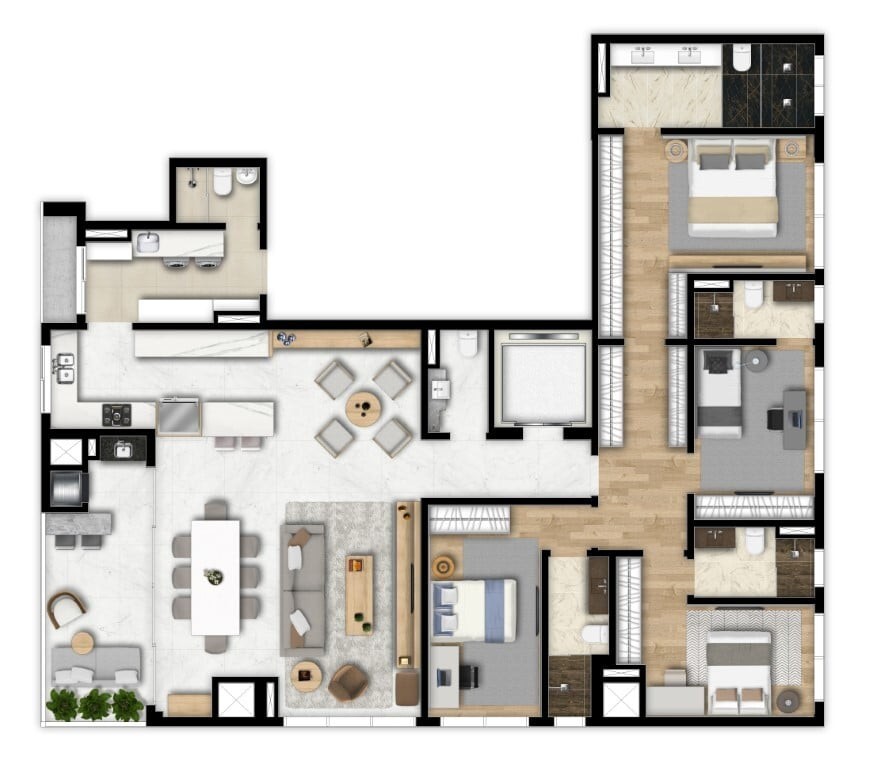 Apartamento, 2 quartos, 127 m² - Foto 64
