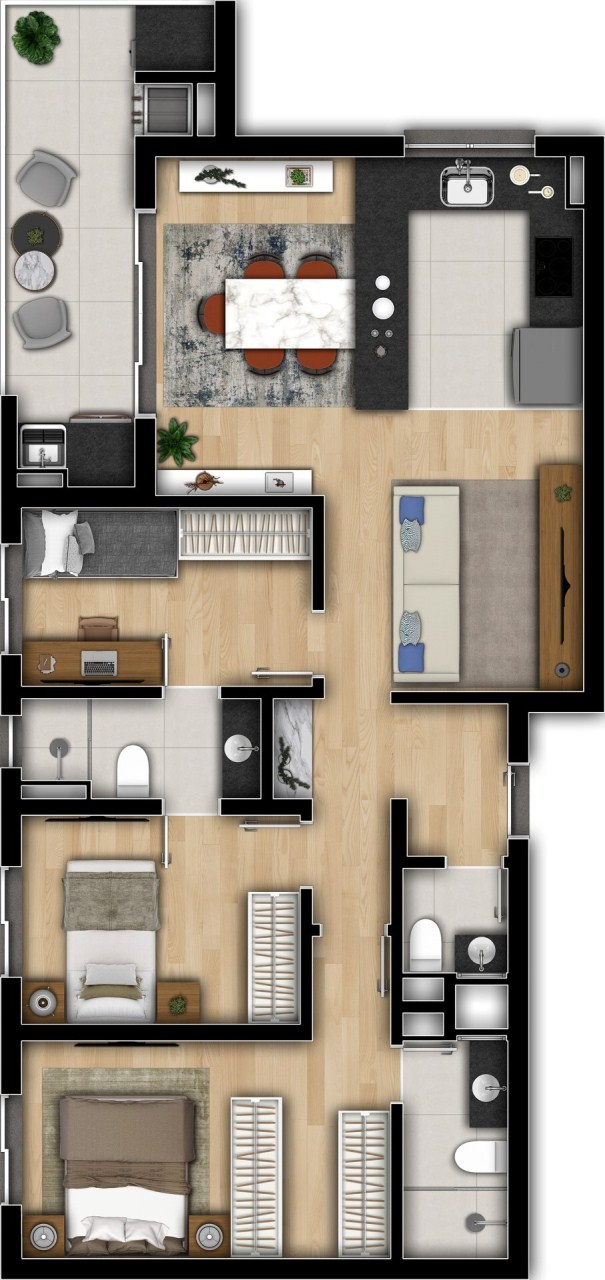 Apartamento, 2 quartos, 96 m² - Foto 32