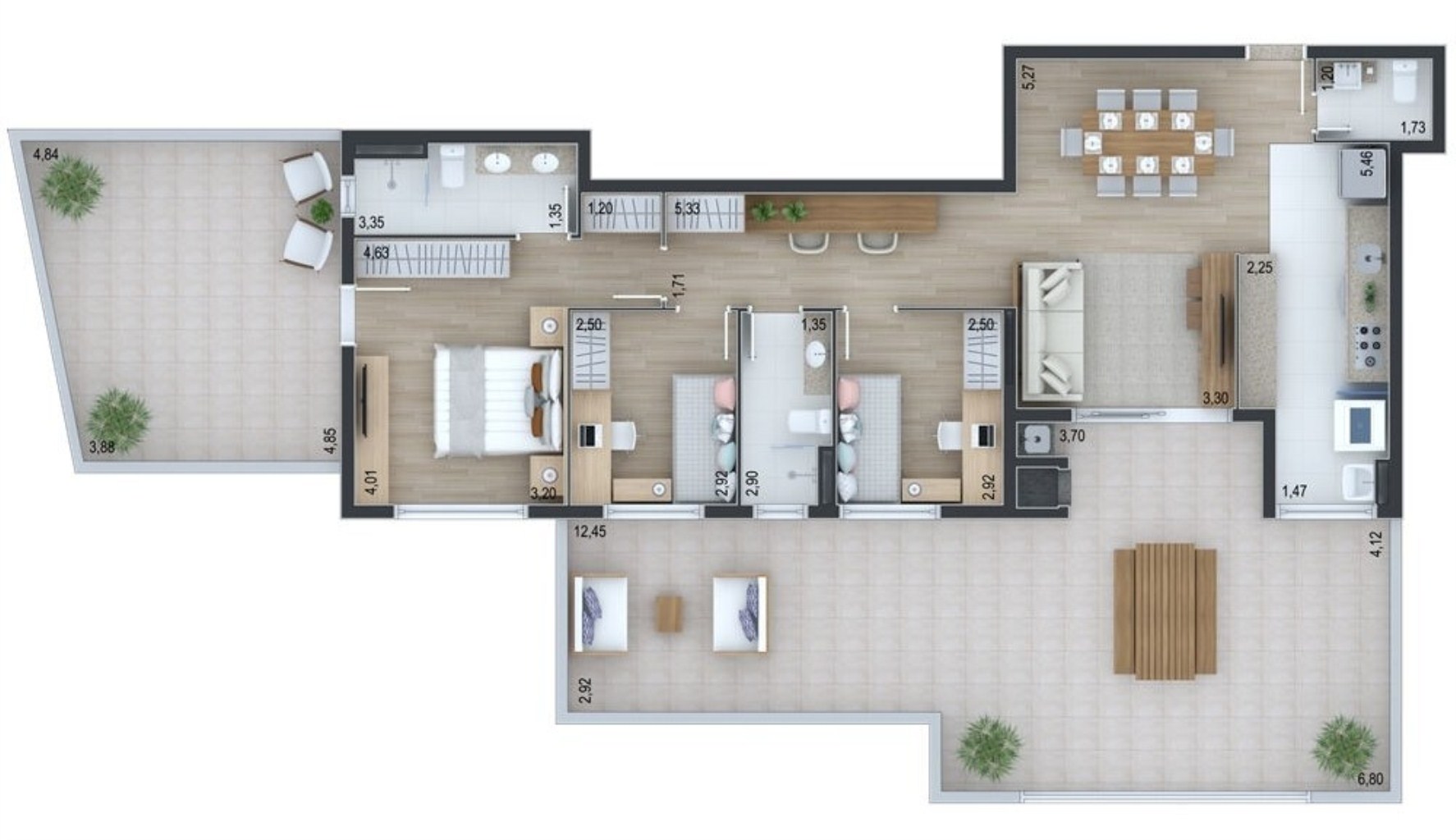 Apartamento, 3 quartos, 204 m² - Foto 17