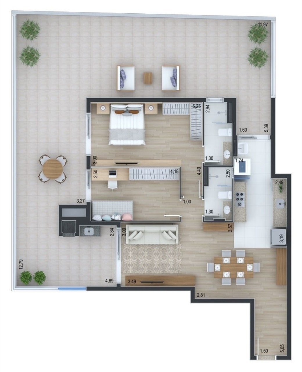Apartamento à venda com 2 quartos, 116m² - Foto 15