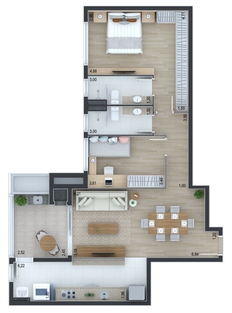 Apartamento à venda com 2 quartos, 116m² - Foto 13