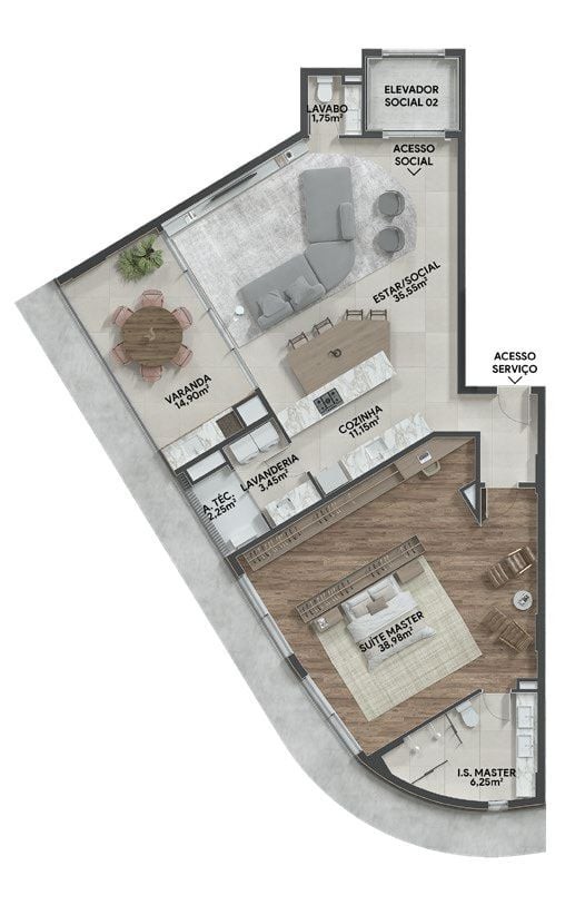 Apartamento, 3 quartos, 140 m² - Foto 41