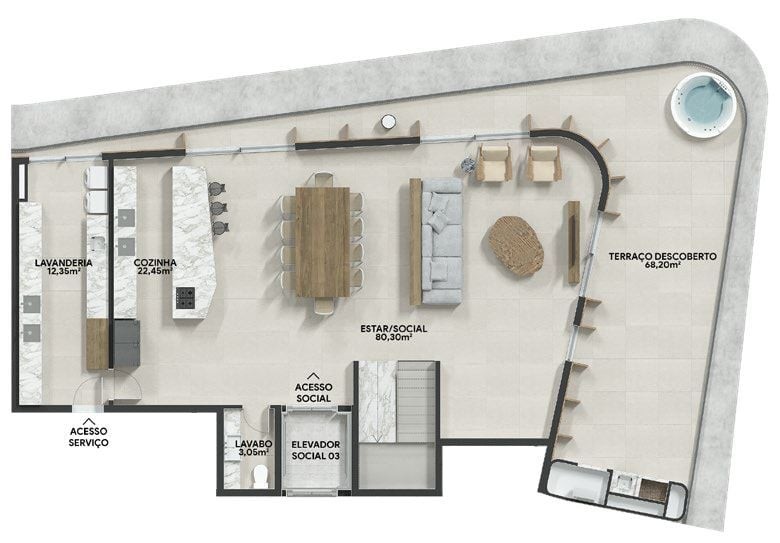 Apartamento, 3 quartos, 167 m² - Foto 67