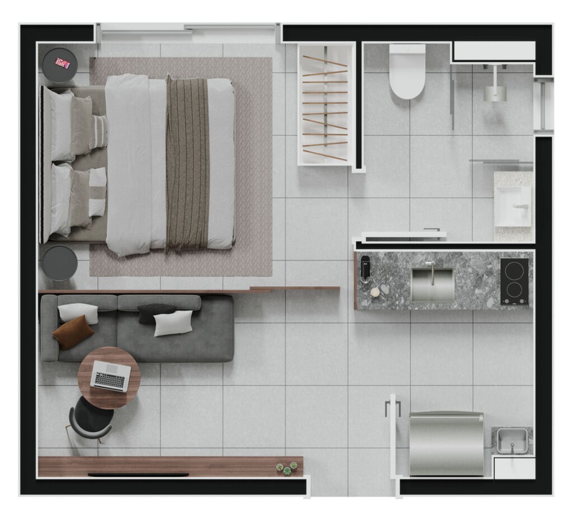 Apartamento, 1 quarto, 44 m² - Foto 39