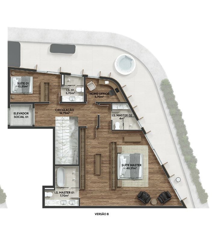 Apartamento, 3 quartos, 167 m² - Foto 60