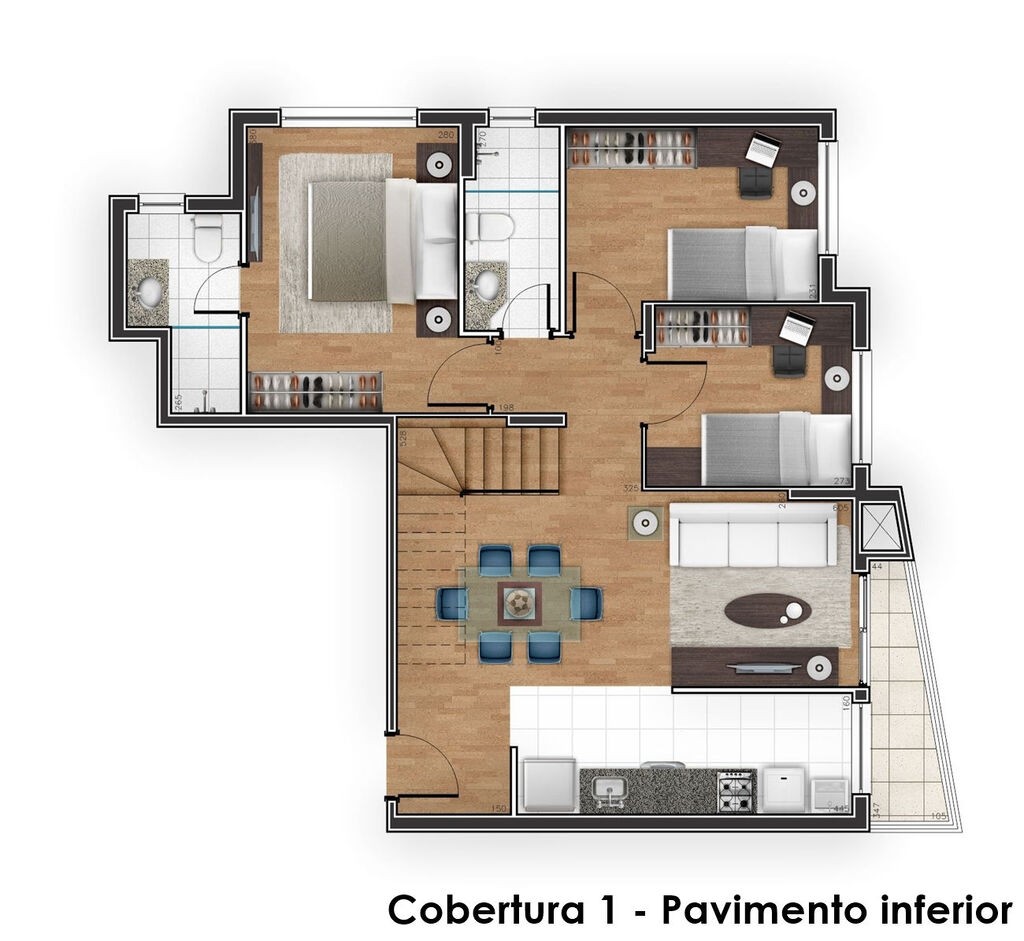 Apartamento, 3 quartos, 77 m² - Foto 21
