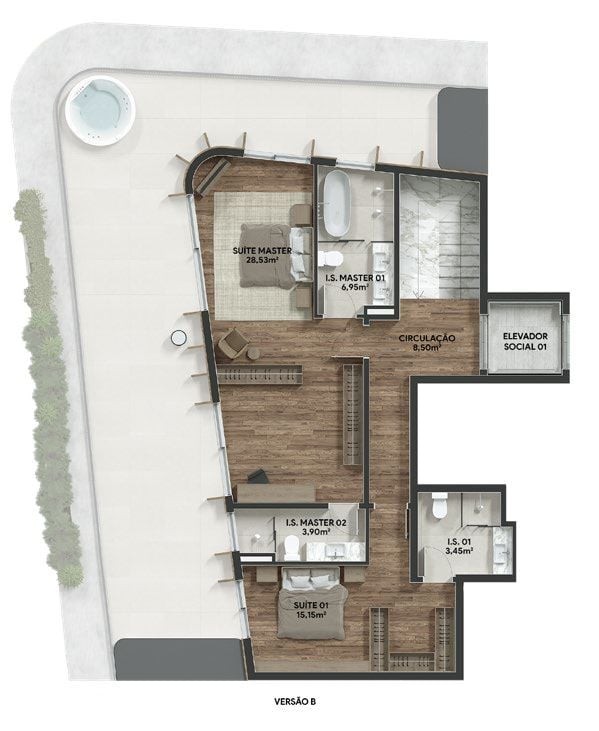 Apartamento, 2 quartos, 134 m² - Foto 54