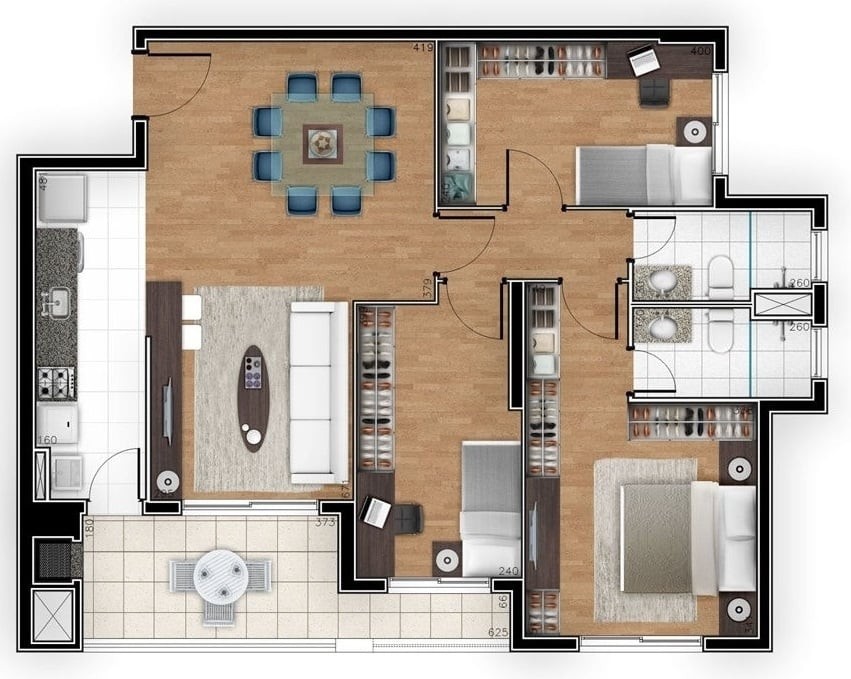 Apartamento, 3 quartos, 94 m² - Foto 17
