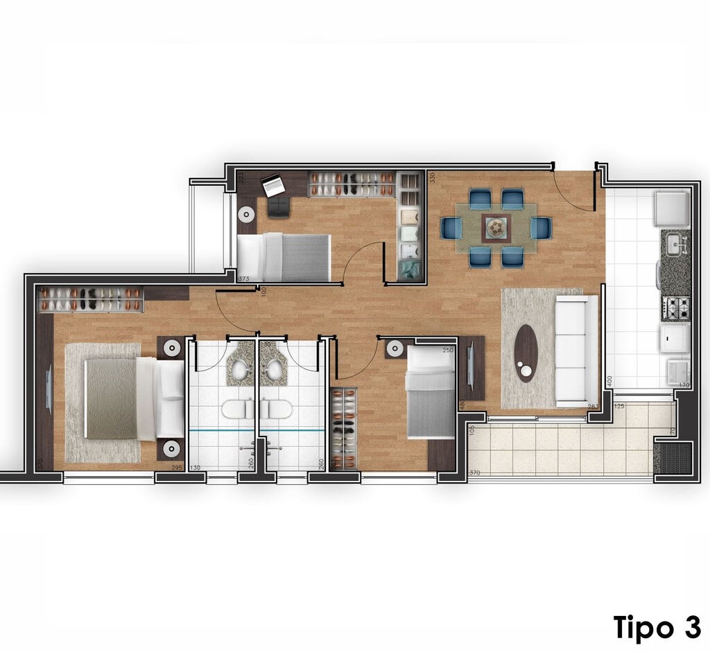 Apartamento, 3 quartos, 77 m² - Foto 14