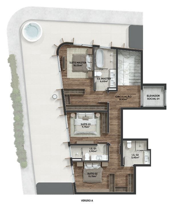 Apartamento, 3 quartos, 167 m² - Foto 53