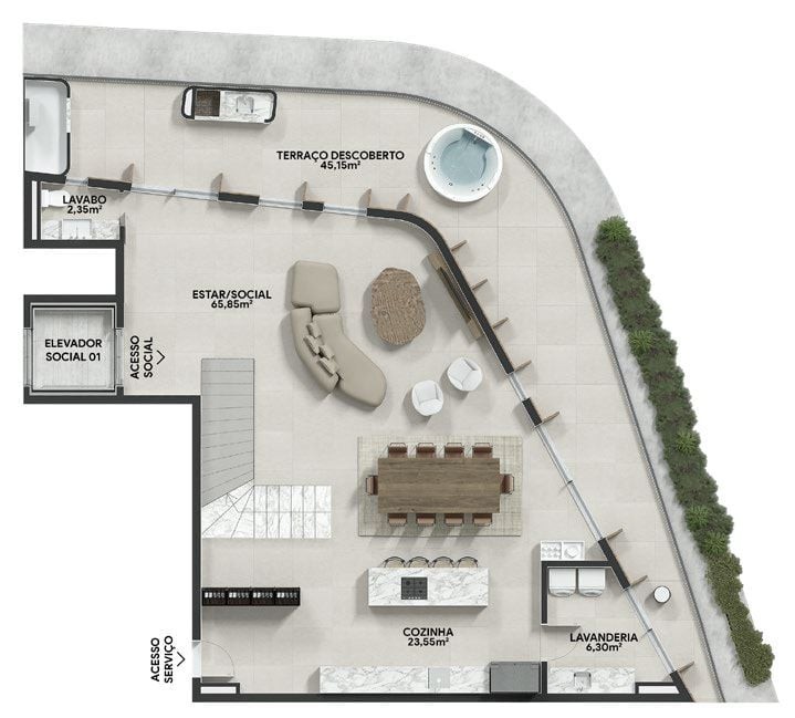 Apartamento, 2 quartos, 134 m² - Foto 58