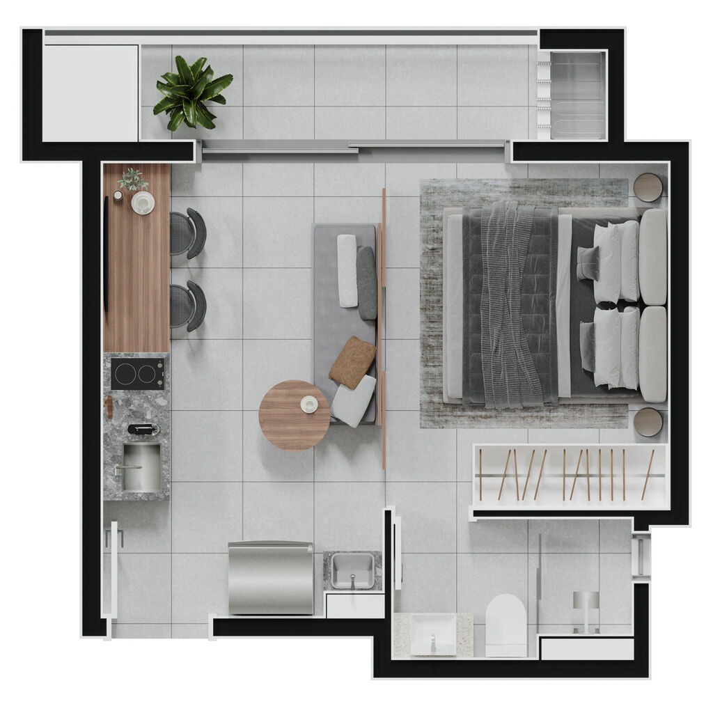 Apartamento, 1 quarto, 44 m² - Foto 40