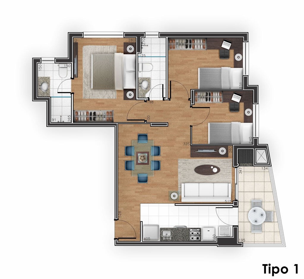 Apartamento, 3 quartos, 77 m² - Foto 16