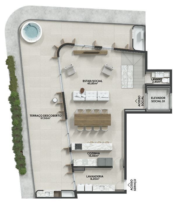 Apartamento, 3 quartos, 167 m² - Foto 52