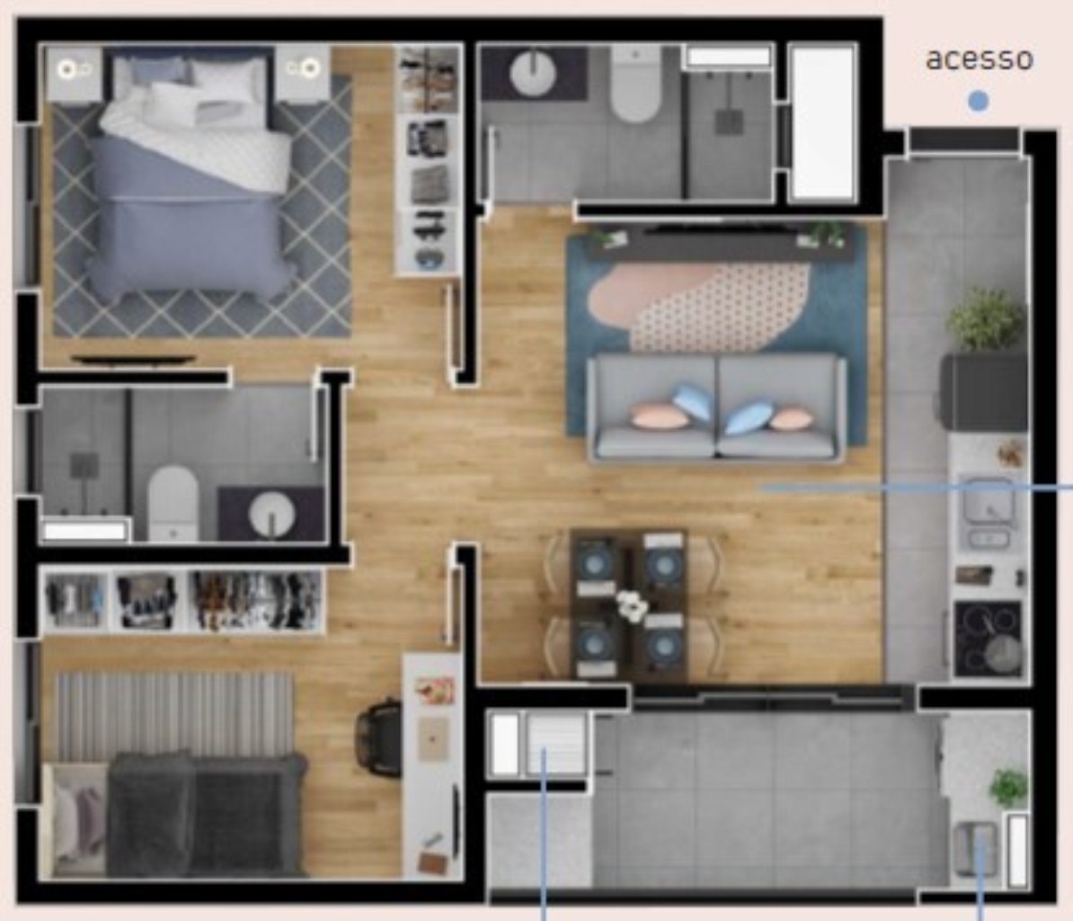 Apartamento, 1 quarto, 47 m² - Foto 24