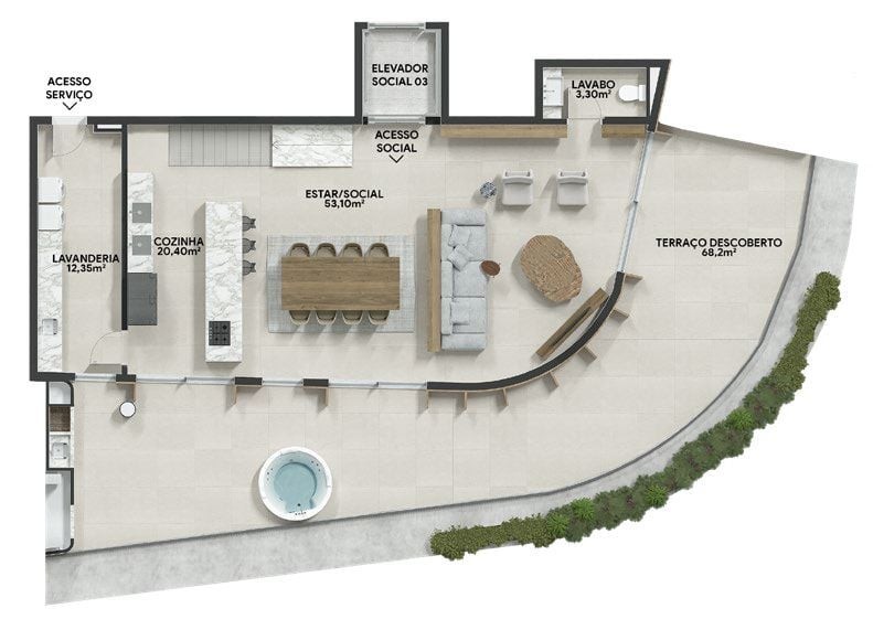 Apartamento, 3 quartos, 187 m² - Foto 61