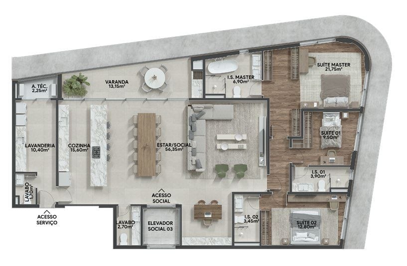 Apartamento, 2 quartos, 134 m² - Foto 48