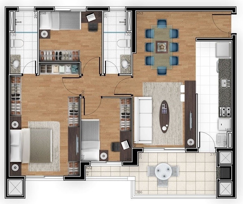 Apartamento, 3 quartos, 94 m² - Foto 16