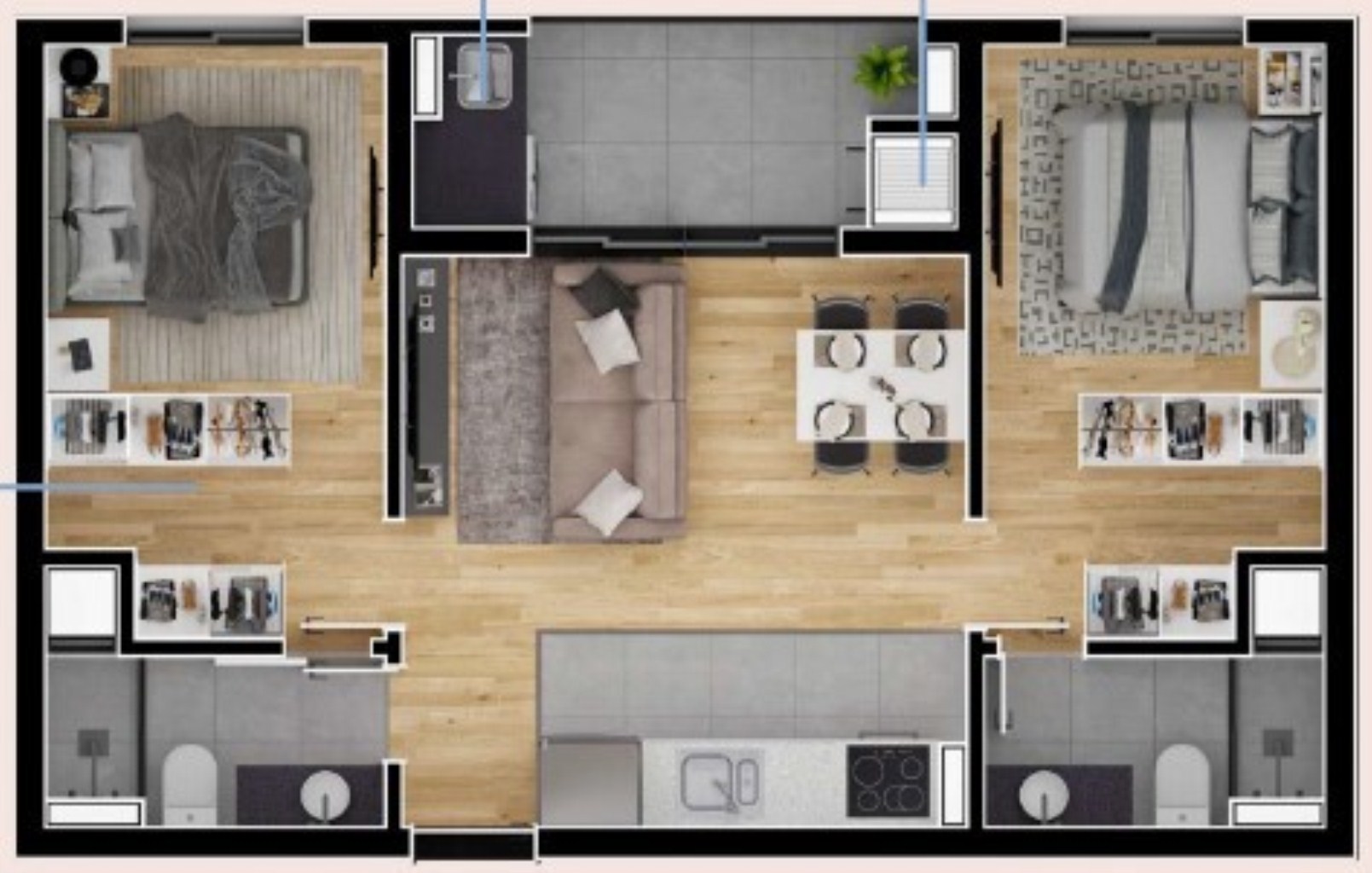 Apartamento, 1 quarto, 47 m² - Foto 19